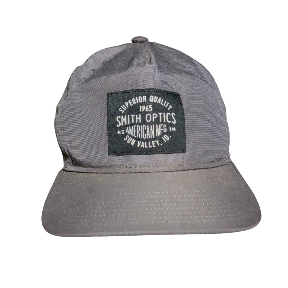 SMITH OPTICS Hat Mens Cap Gray Adjustable Cap Snapback Utility Tactical